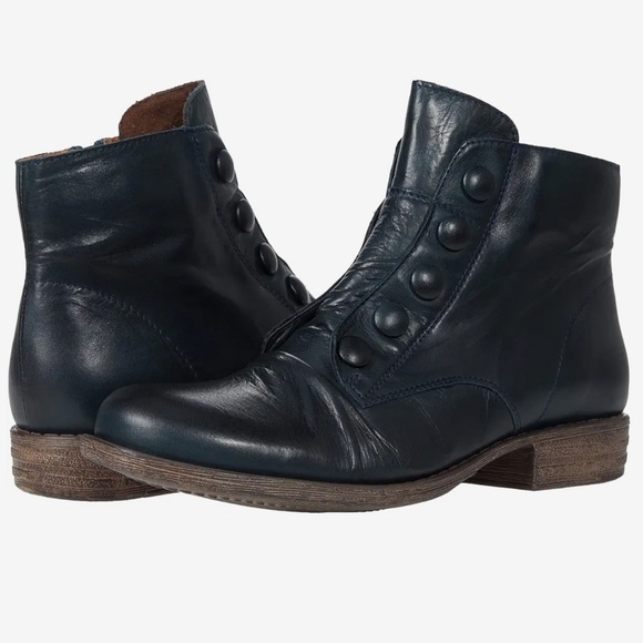 NIB Miz Mooz Louise Slouch-style Ankle Boots in Ocean Blue sz 6 - Picture 14 of 15